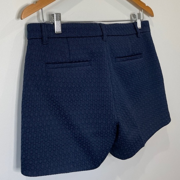 Banana Republic Navy Blue Textured Shorts with Pockets - Picture 5 of 7